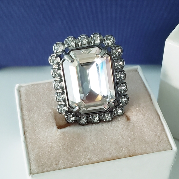 Swarovski Atelier by Shourouk Square Ring O/S - Picture 7 of 13